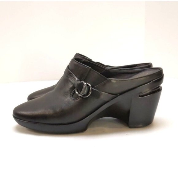 Cole Haan Black Leather Mules - Picture 3 of 12
